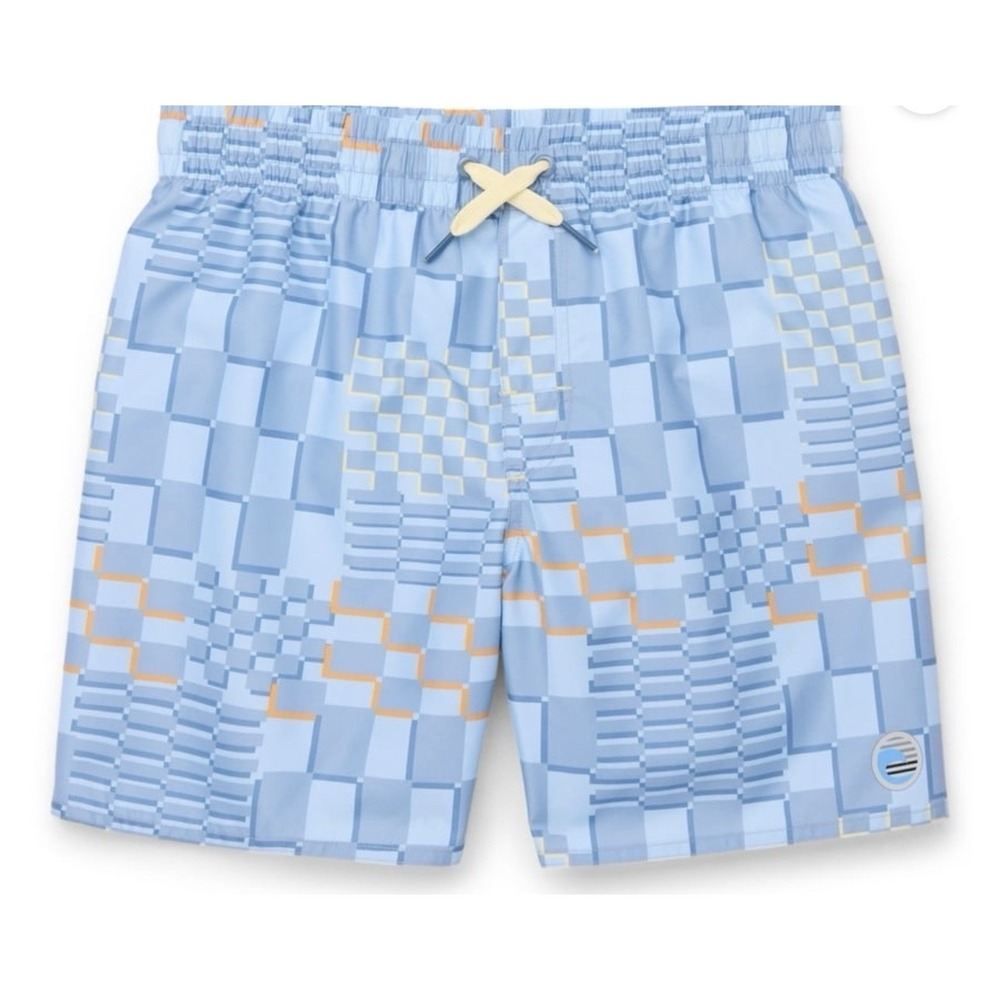 Laguna Boys Checker Print Swim Trunks | UPF 50 | Size L (14/16) |‎ NWT